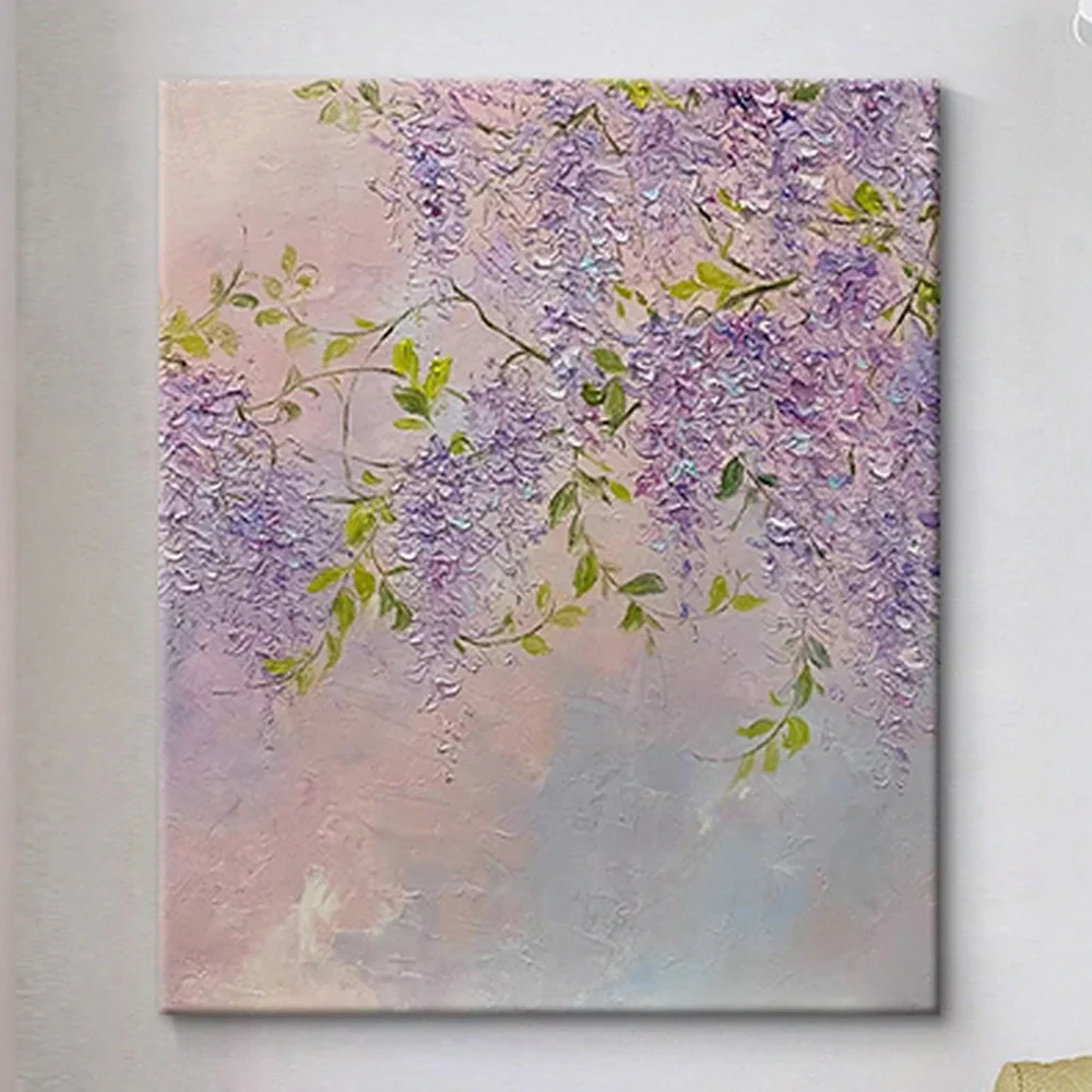 LUXORA Hand-Painted Oil Painting 50/80/120cm - Modern Abstract Canvas Art with Gentle Colour Layers and Balanced Texture - Image 3