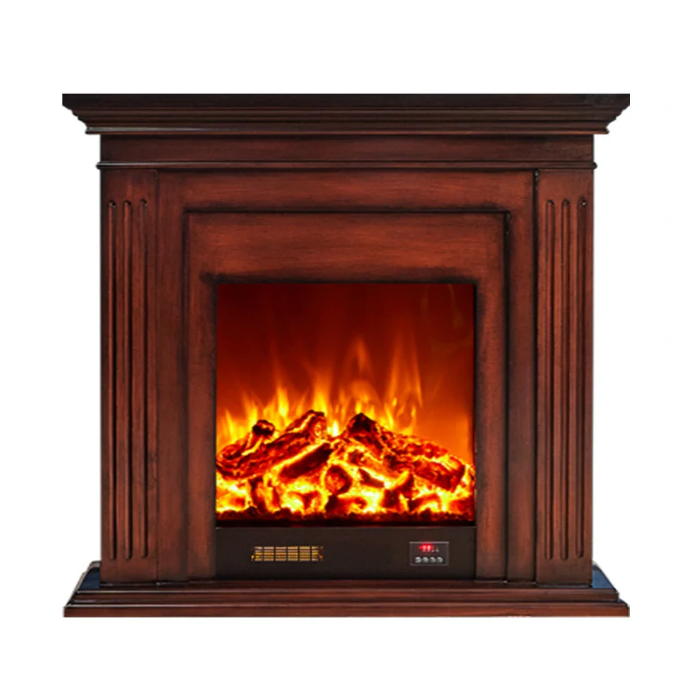 LIVARA 701 Solid Wood Electric Fireplace TV Console - 3D Flame Effect, Remote Control, Choice of 12W Decorative Core or 750–1500W Heating Core - Brown - Image 15