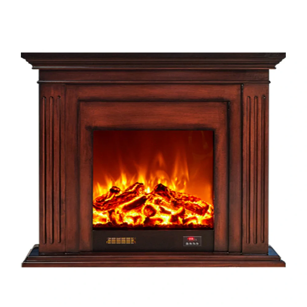 LIVARA 701 Solid Wood Electric Fireplace TV Console - 3D Flame Effect, Remote Control, Choice of 12W Decorative Core or 750–1500W Heating Core - Brown - Image 23