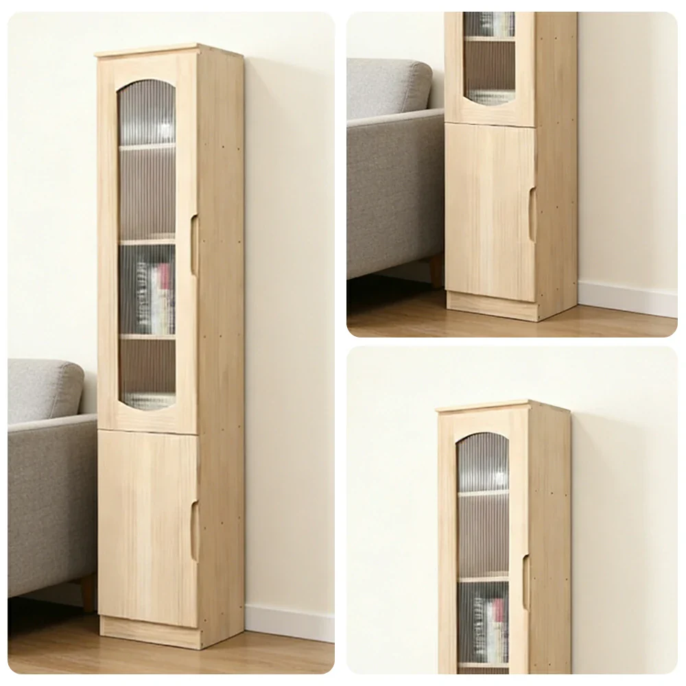 LUXORA Bookcase - Solid Wood Construction, Dust-Proof Cabinet Design & Soft-Close Hinges - Image 3