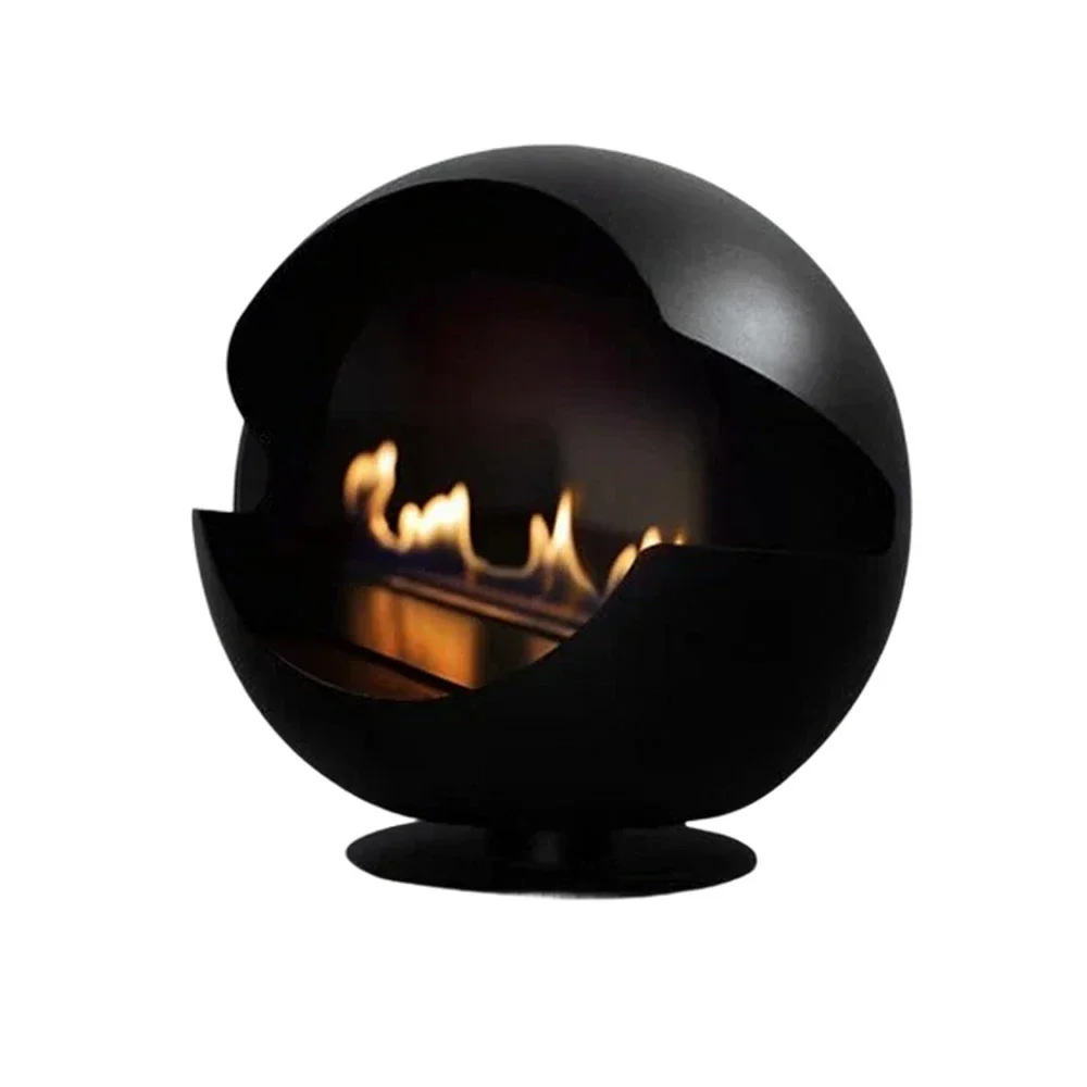 LIVARA Spherical Fireplace – 60cm/80cm Bio-Ethanol Fire Pit, High-Temperature Stainless Steel, 360° Flame View, Eco-Friendly Clean Burning, Modern Design - Image 6