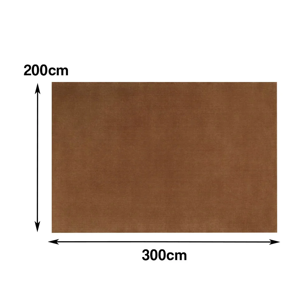LUXORA 160/200cm Square Floor Rugs Handwoven Soft Rebound Traditional Weave Timeless Design Multi Space Use - Chestnut Brown - Image 6