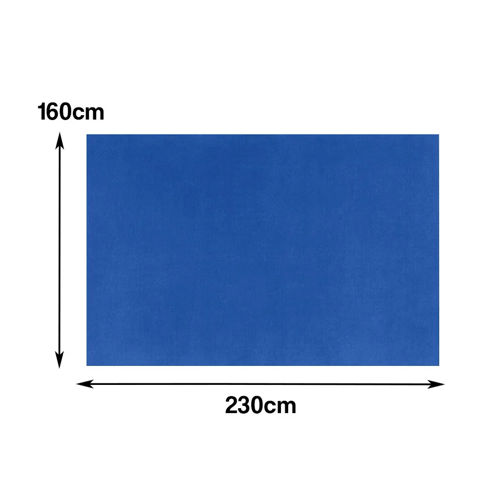 LUXORA 160/200cm Square Floor Rugs Handwoven Soft Rebound Traditional Weave Timeless Design Multi Space Use - Klein Blue - Image 5