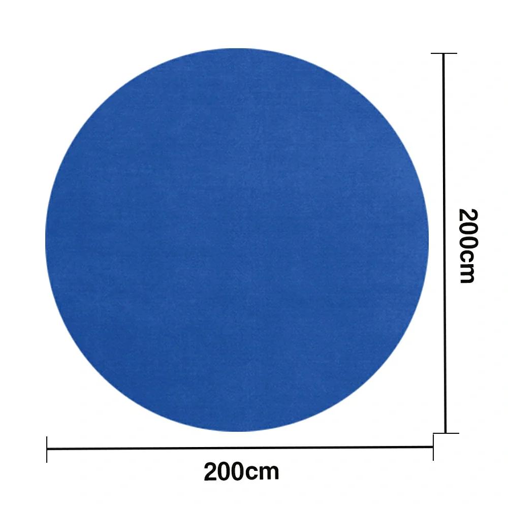 LUXORA 200/250cm Round Floor Rugs Handwoven Soft Rebound Traditional Weave Timeless Design Multi Space Use - Klein Blue - Image 5