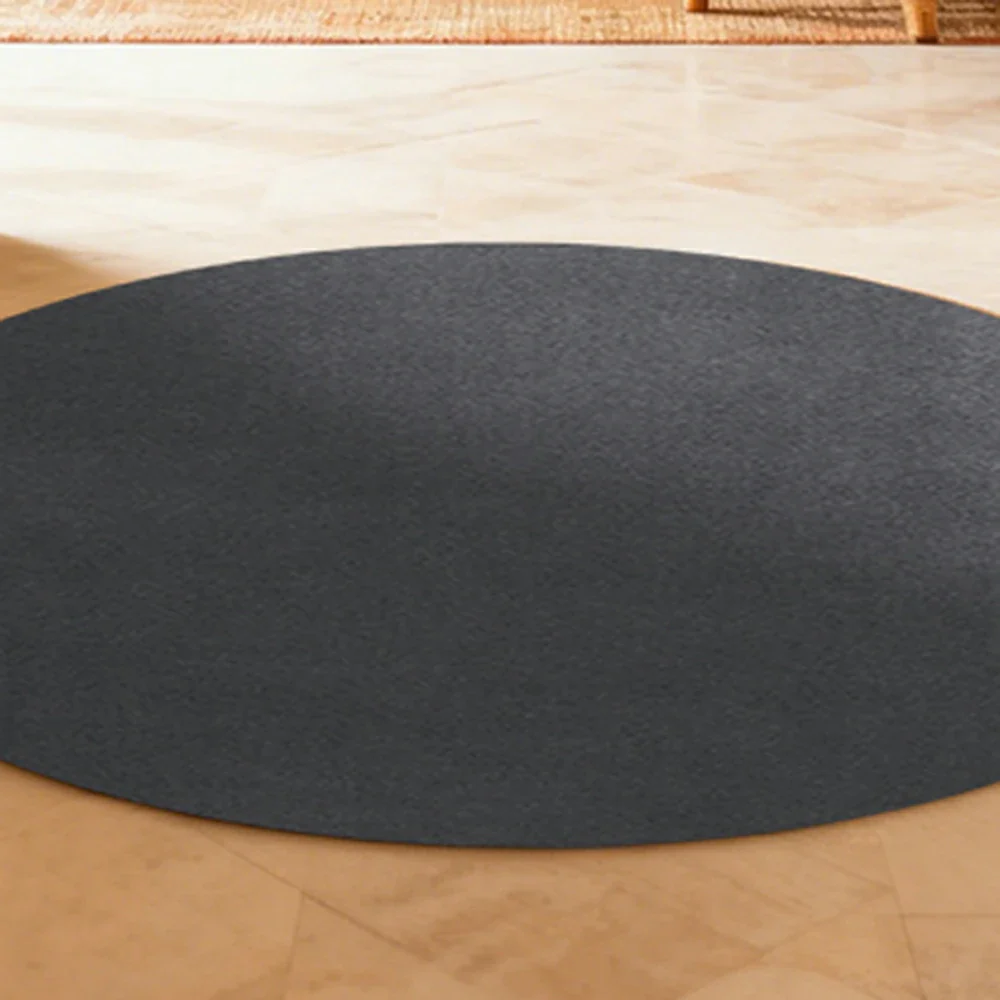 LUXORA 200/250cm Round Floor Rugs Handwoven Soft Rebound Traditional Weave Timeless Design Multi Space Use - Grey - Image 3