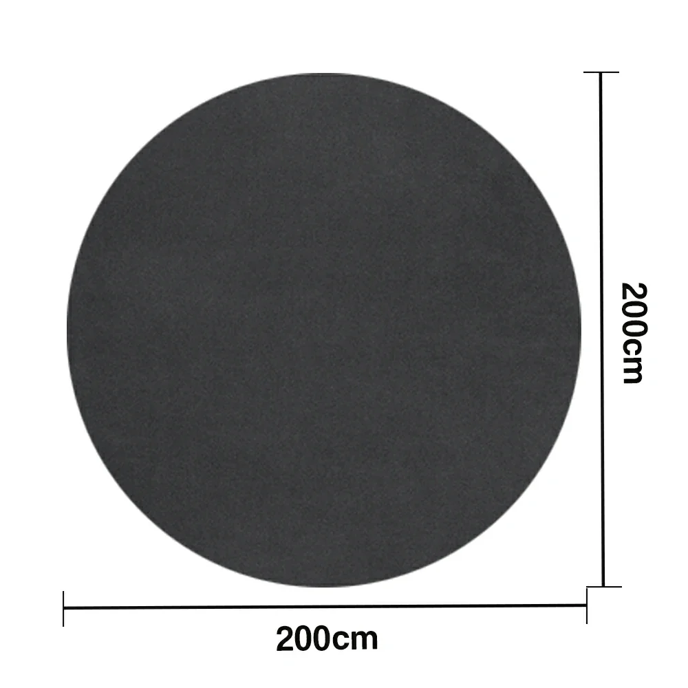 LUXORA 200/250cm Round Floor Rugs Handwoven Soft Rebound Traditional Weave Timeless Design Multi Space Use - Grey - Image 5