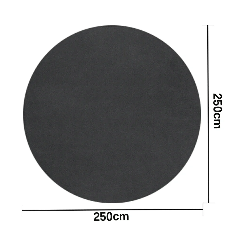 LUXORA 200/250cm Round Floor Rugs Handwoven Soft Rebound Traditional Weave Timeless Design Multi Space Use - Grey - Image 6