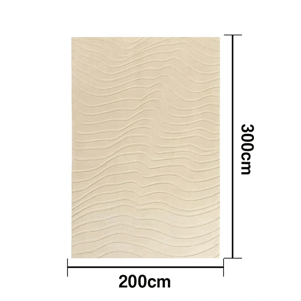LUXORA 160/200cm Floor Rugs Theme Land Holiday Flame Resistant Anti Slip Solution Dyed Silk Fibre Dual Surface Handcrafted Design - Image 6