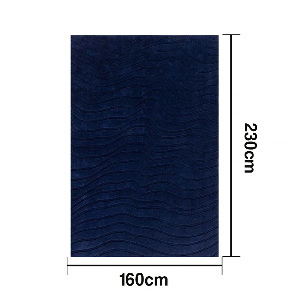 LUXORA 160/200cm Floor Rugs Theme Land Holiday Handcrafted Silk Fibre Rug Flame Resistant Anti Slip Ideal for Living Spaces - Image 5