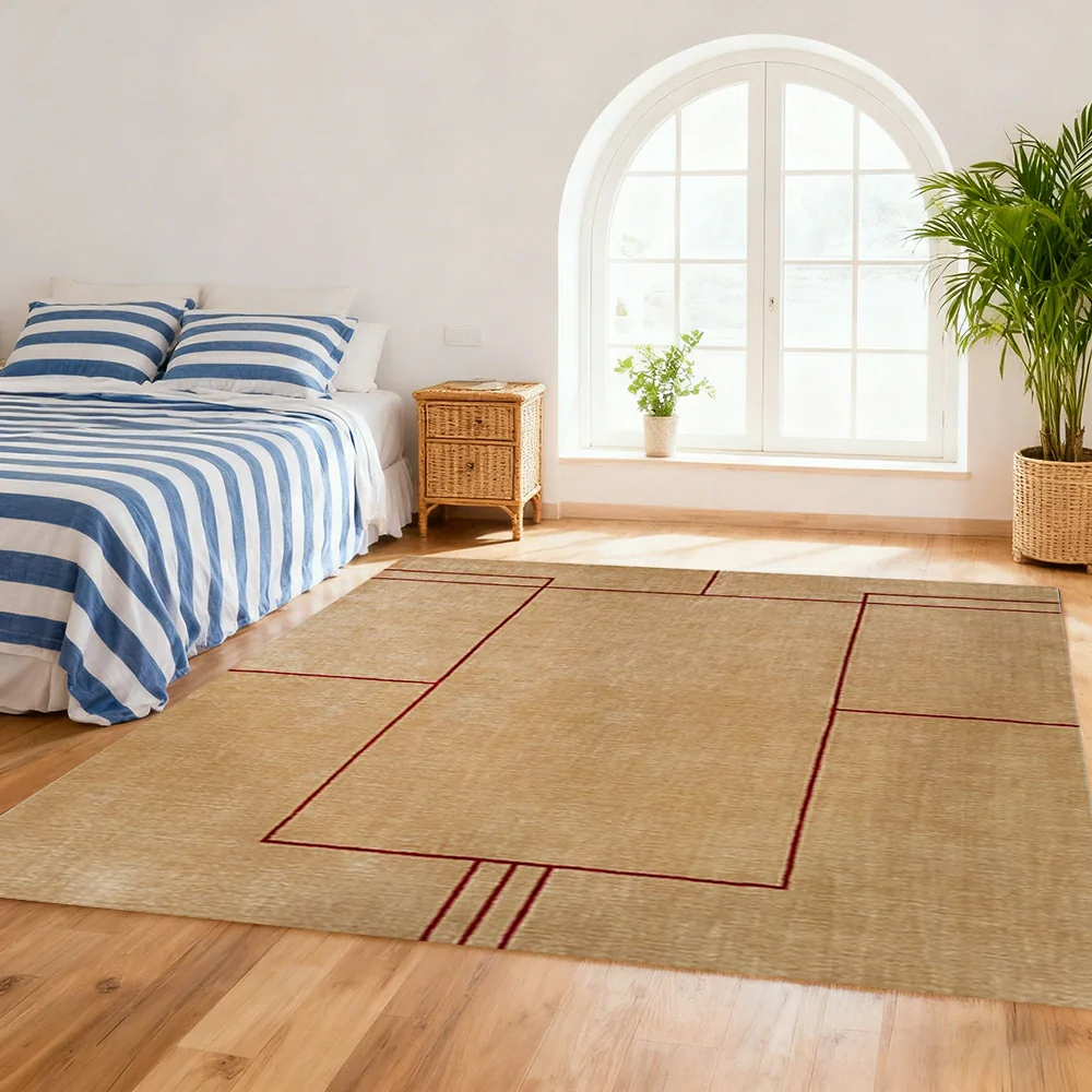 LUXORA 160/200cm Floor Rugs Theme Sophia Sketch Dual Surface Build Anti Slip Base Flame Resistant Long Fibre Silk Design - Image 2
