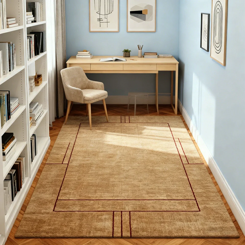LUXORA 160/200cm Floor Rugs Theme Sophia Sketch Dual Surface Build Anti Slip Base Flame Resistant Long Fibre Silk Design - Image 4