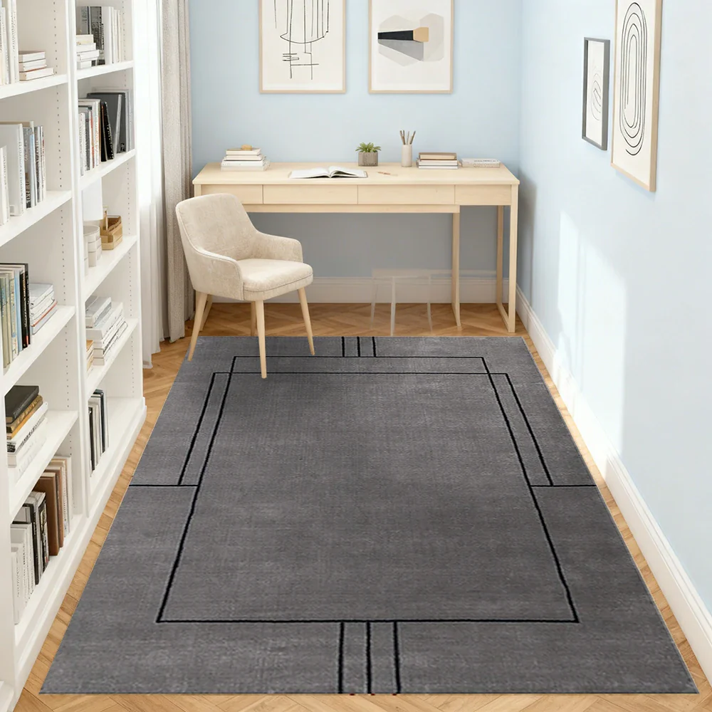 LUXORA 160/200cm Floor Rugs Theme Sophia Sketch Flame Resistant Soft Touch Color Stable Fibre Weave Anti Slip Dual Surface Rug - Image 4