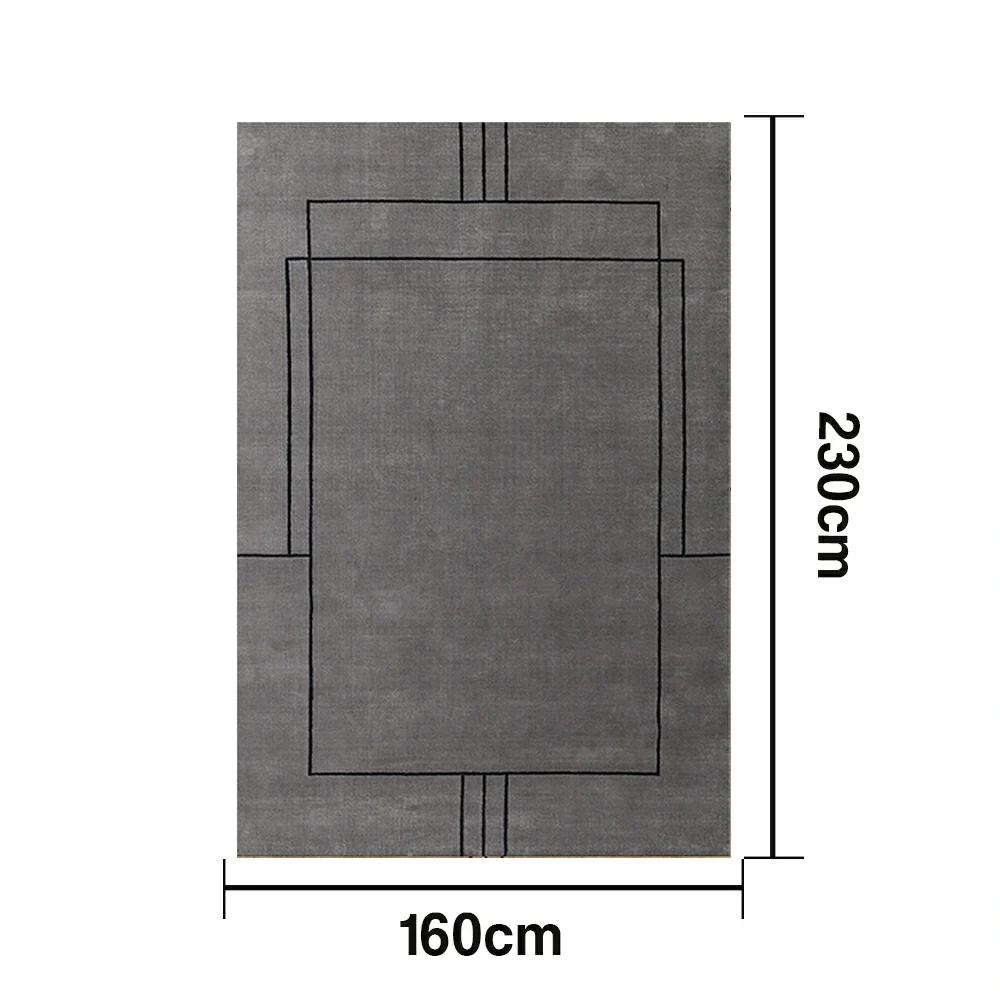 LUXORA 160/200cm Floor Rugs Theme Sophia Sketch Flame Resistant Soft Touch Color Stable Fibre Weave Anti Slip Dual Surface Rug - Image 5