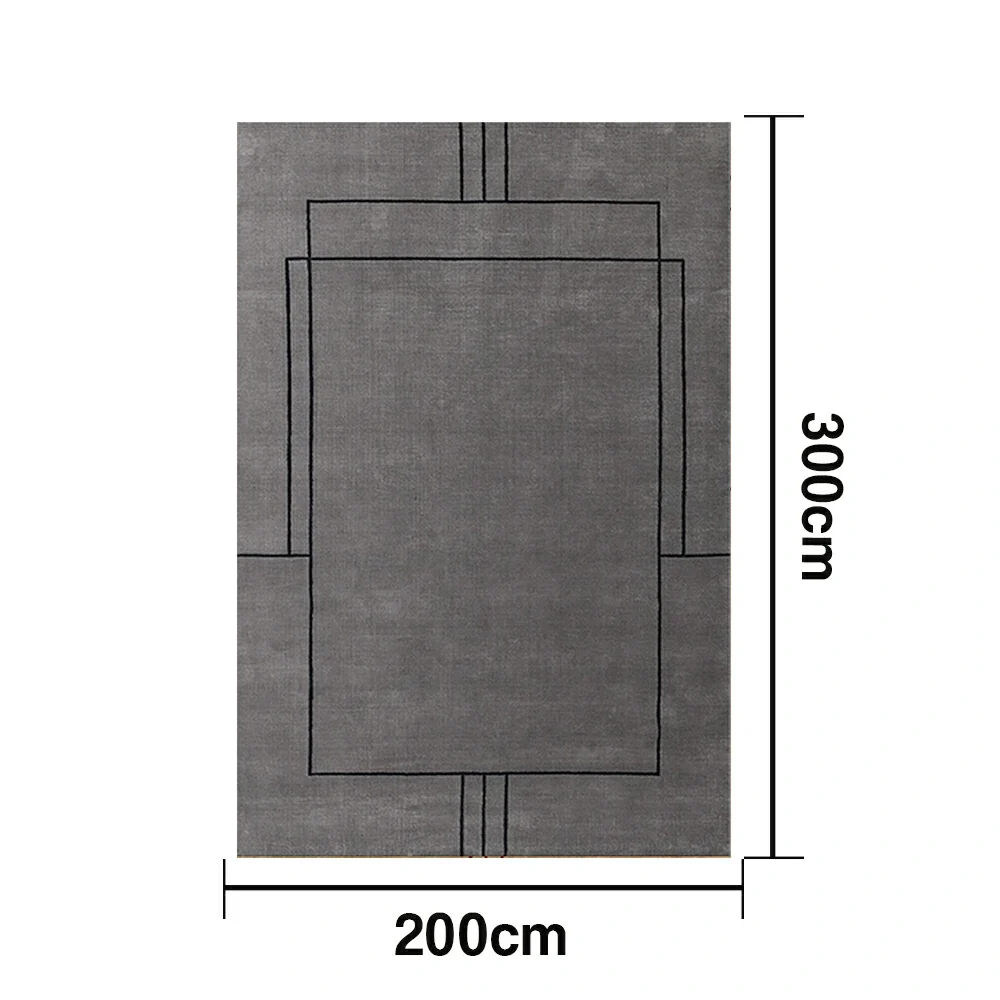 LUXORA 160/200cm Floor Rugs Theme Sophia Sketch Flame Resistant Soft Touch Color Stable Fibre Weave Anti Slip Dual Surface Rug - Image 6
