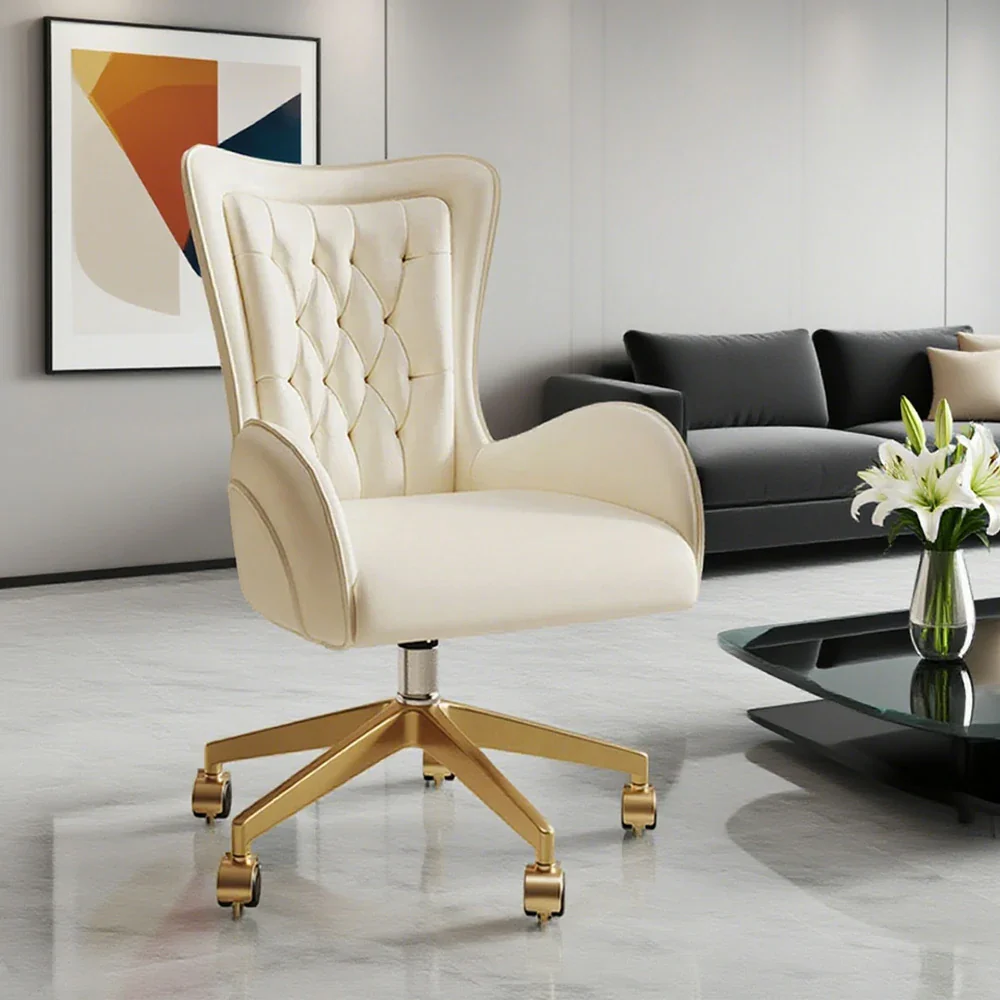 LIVARA Italian Light Luxury Main Chair - Height Adjustable, Soft Leather Upholstery, Modern Elegant Design - Image 2