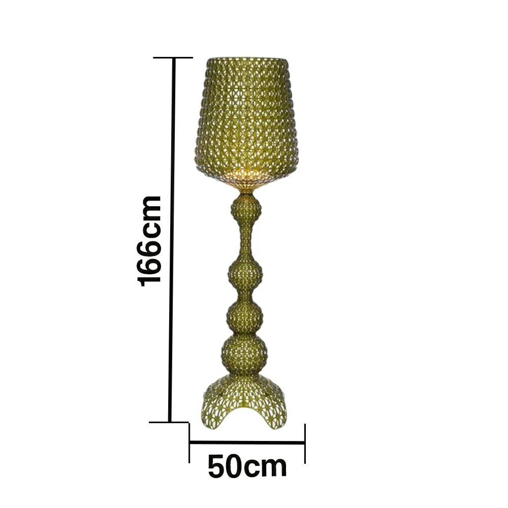 LUXORA Floor Lamp Elegant Ambient Lighting Fabric Shade Sturdy Metal Frame Adjustable Light Direction - Green - Image 5