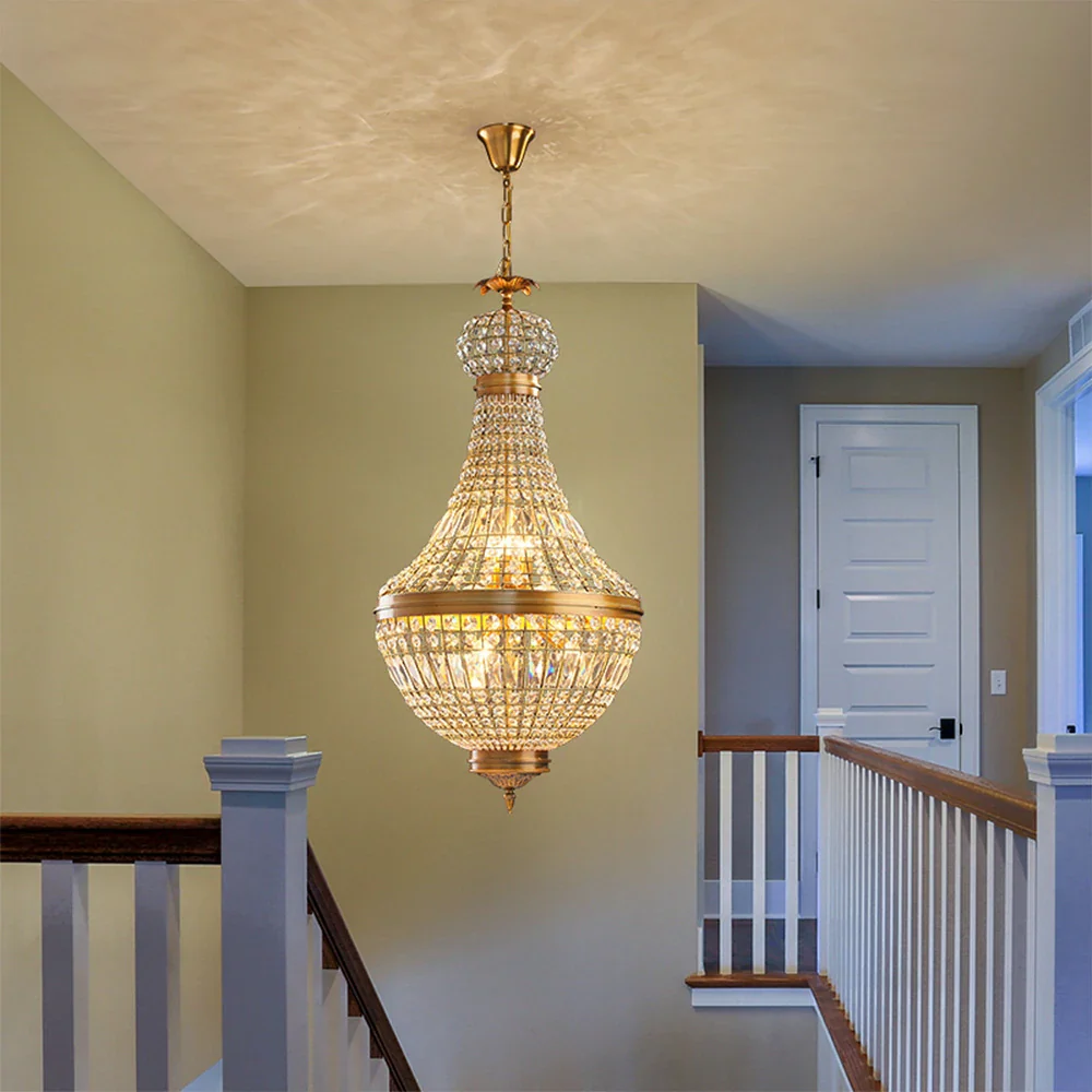 LUXORA Pendant Light Electroplated Iron Frame Electroplated Ceiling Plate Adjustable Chain - Stylish & Durable - Image 2