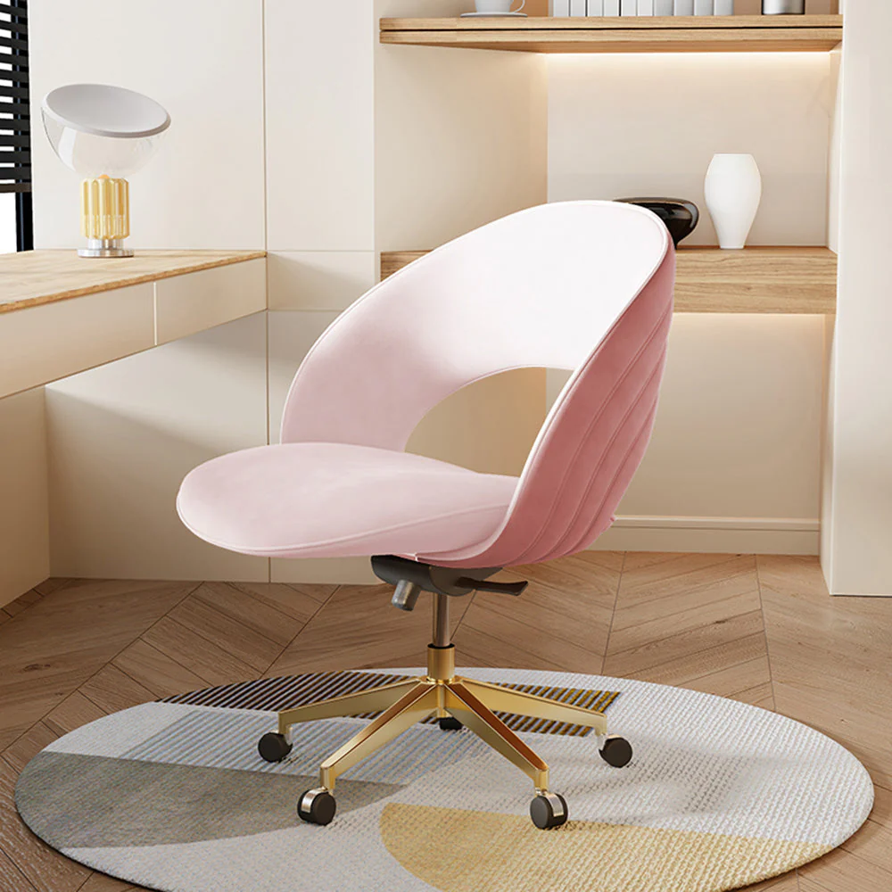 LUXORA Dining Chair – Ergonomic Comfort, Velvet Upholstery, High-Density Foam, Champagne-Gold Stainless Steel Base - White - Image 2