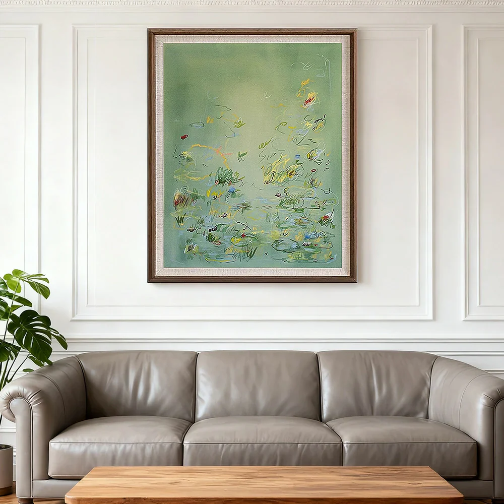 LUXORA Hand-Painted Oil Painting 50/80/120cm - Soft Colour Composition Creating Calm and Harmony in Home Decor - Image 2