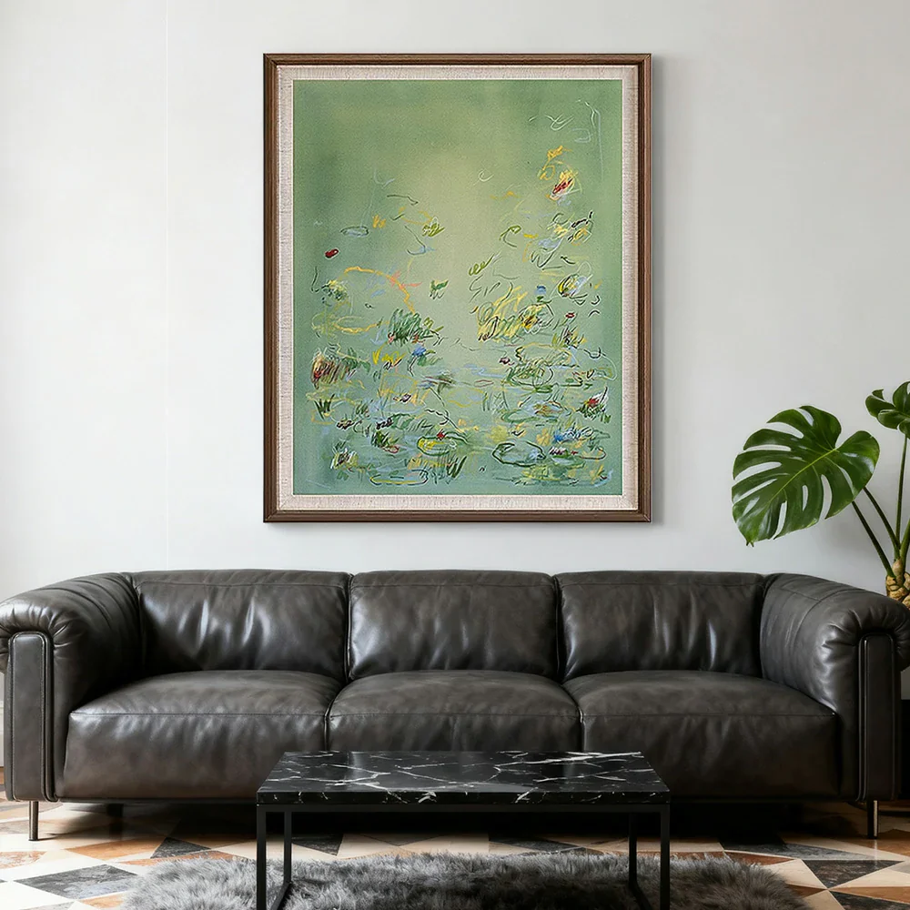 LUXORA Hand-Painted Oil Painting 50/80/120cm - Soft Colour Composition Creating Calm and Harmony in Home Decor - Image 4