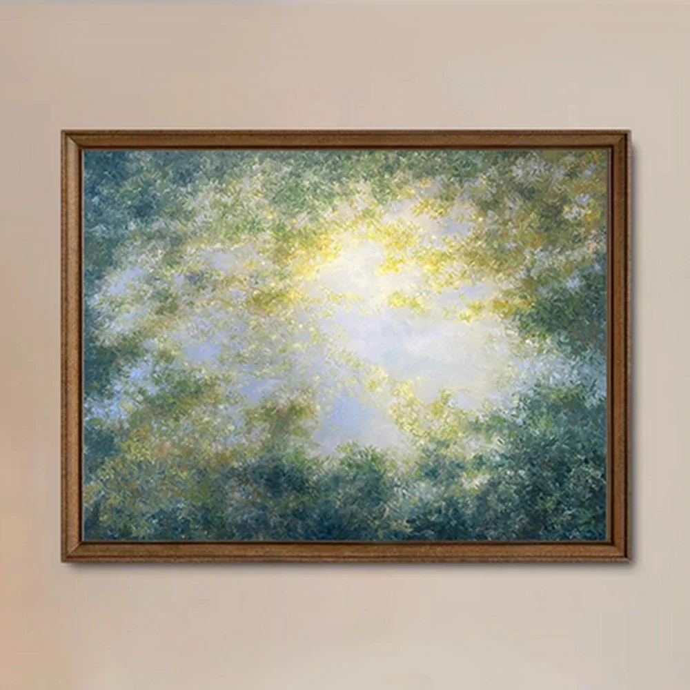 LUXORA Hand-Painted Oil Painting 50/80/120cm - Elegant Abstract Composition with Calm Hues and Smooth Finish - Image 3