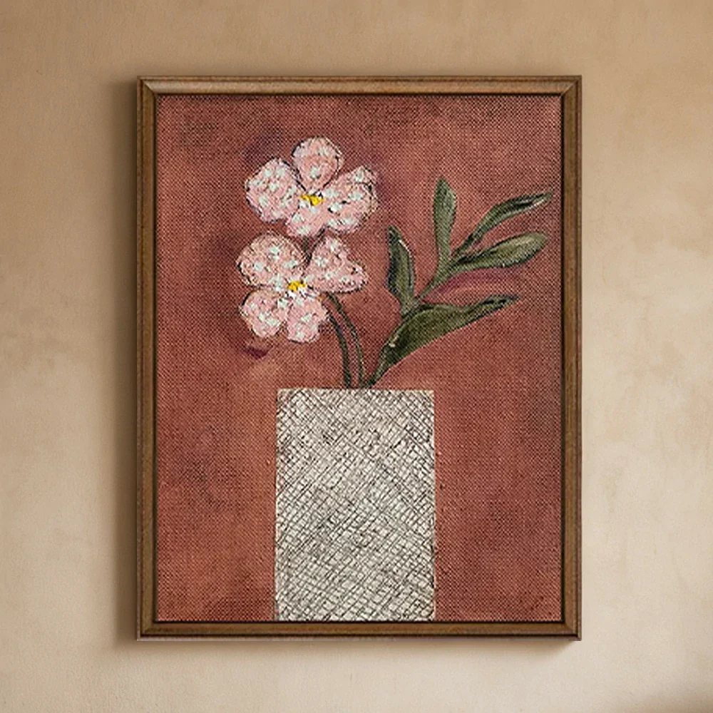 LUXORA Hand-Painted Oil Painting 50/80/120cm - Modern Abstract Canvas Painting with Balanced Lines and Soft Colour Layers - Image 3