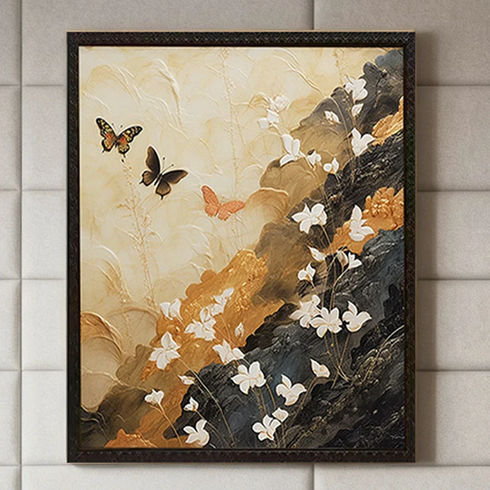 LUXORA Hand-Painted Oil Painting 50/80/120cm - Neutral Wall Painting Creating Subtle Warmth and Stylish Calm - Image 3