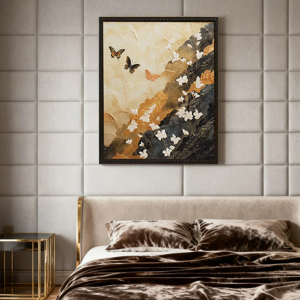 LUXORA Hand-Painted Oil Painting 50/80/120cm - Neutral Wall Painting Creating Subtle Warmth and Stylish Calm - Image 4