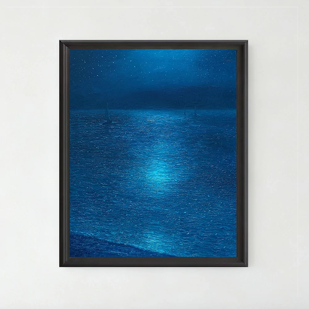 LUXORA Hand-Painted Oil Painting 50/80/120cm - Premium Abstract Painting with Clean Geometry for Modern Interiors - Image 3