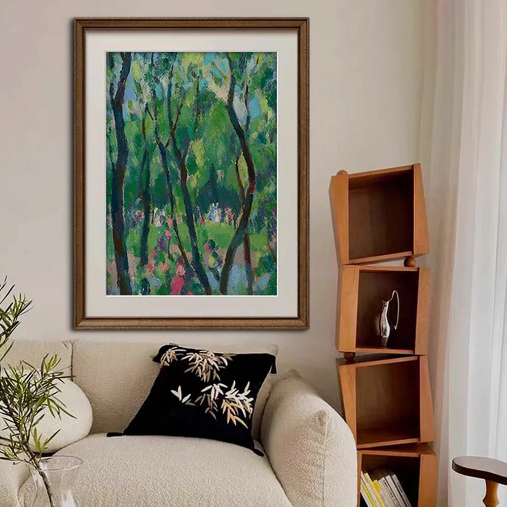 LUXORA Hand-Painted Oil Painting 50/80/120cm - Elegant Abstract Canvas with Muted Palette for a Calm Living Atmosphere - Image 4