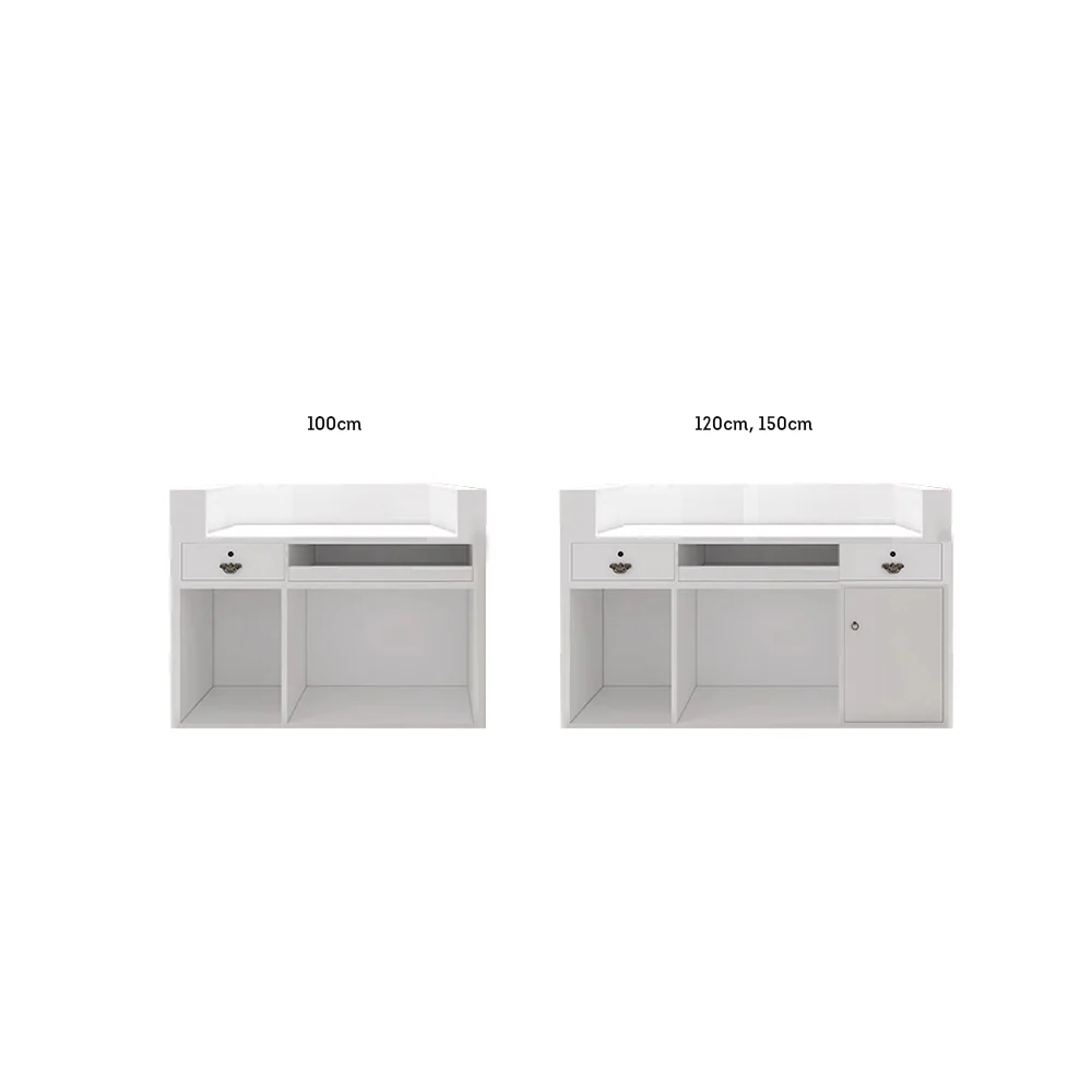 MODERA Simple Style Reception Desk w/ LED Light - 150CM - Image 5