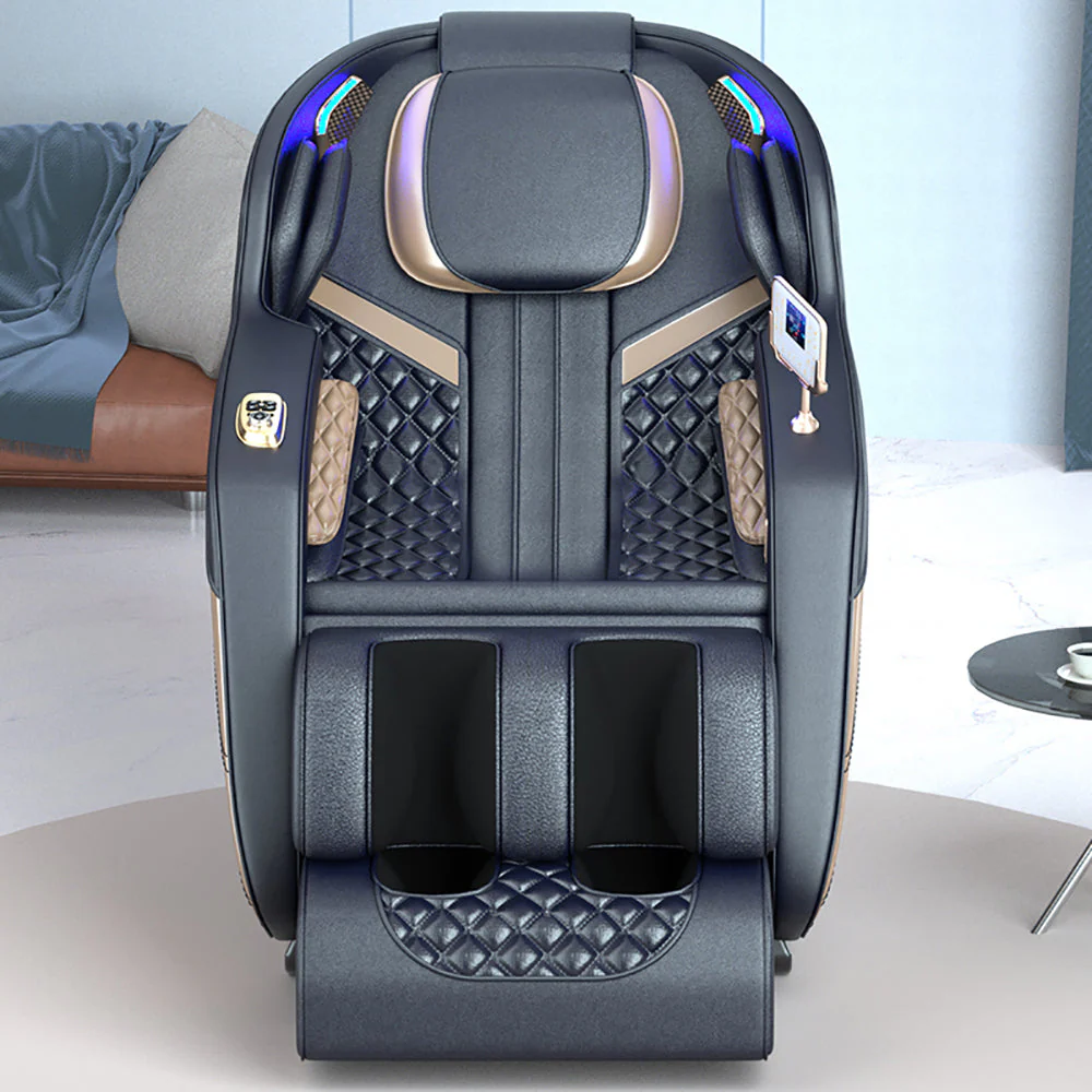RELAXA- L27 SL Track Electric Massage Chair with Zero Gravity - Blue - Image 5