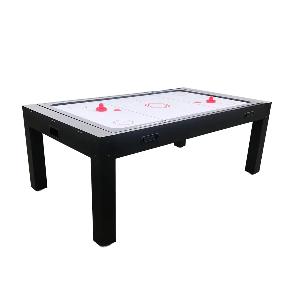 CUETIQ 7FT MDF 4-IN-1 Convertible Multi-function Table Free Accessories Air Hockey/ Billiards Table/ Dining Table/ Table Tennis Table - Black&Blue - Image 22