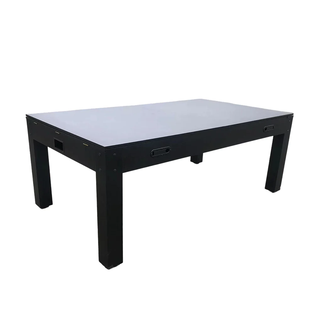 CUETIQ 7FT MDF 4-IN-1 Convertible Multi-function Table Free Accessories Air Hockey/ Billiards Table/ Dining Table/ Table Tennis Table - Black&Blue - Image 23