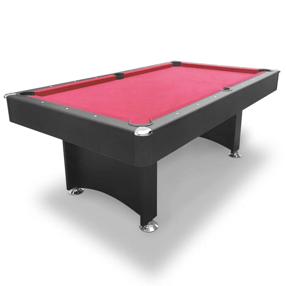 CUETIQ 7FT Modern Design Pool Table Snooker Billiard Table Black Frame With Free Accessories - Image 14