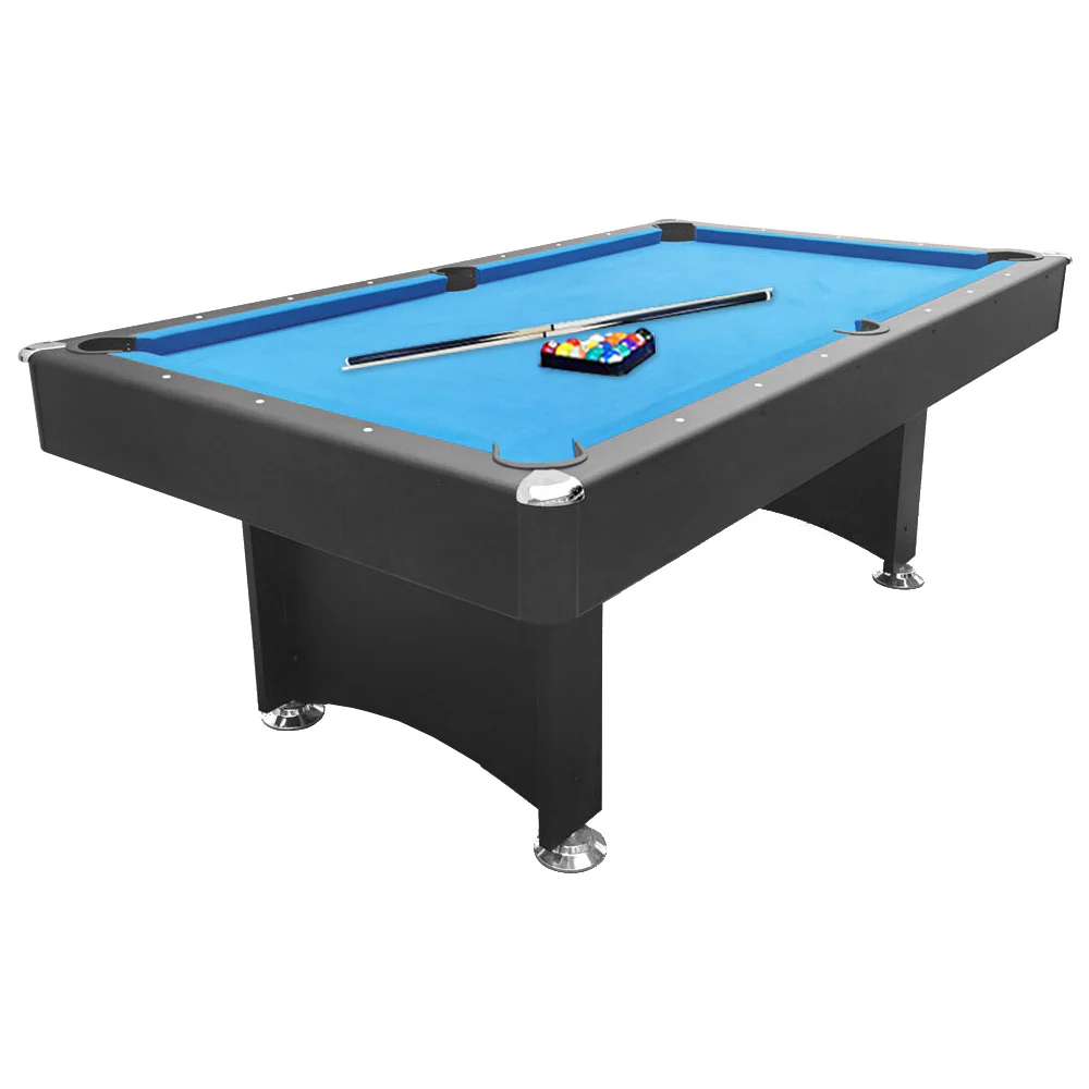 CUETIQ 7FT Modern Design Pool Table Snooker Billiard Table Black Frame With Free Accessories - Image 17