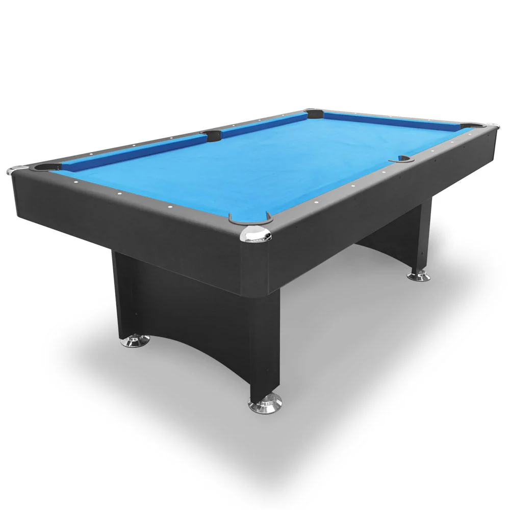 CUETIQ 7FT Modern Design Pool Table Snooker Billiard Table Black Frame With Free Accessories - Image 18