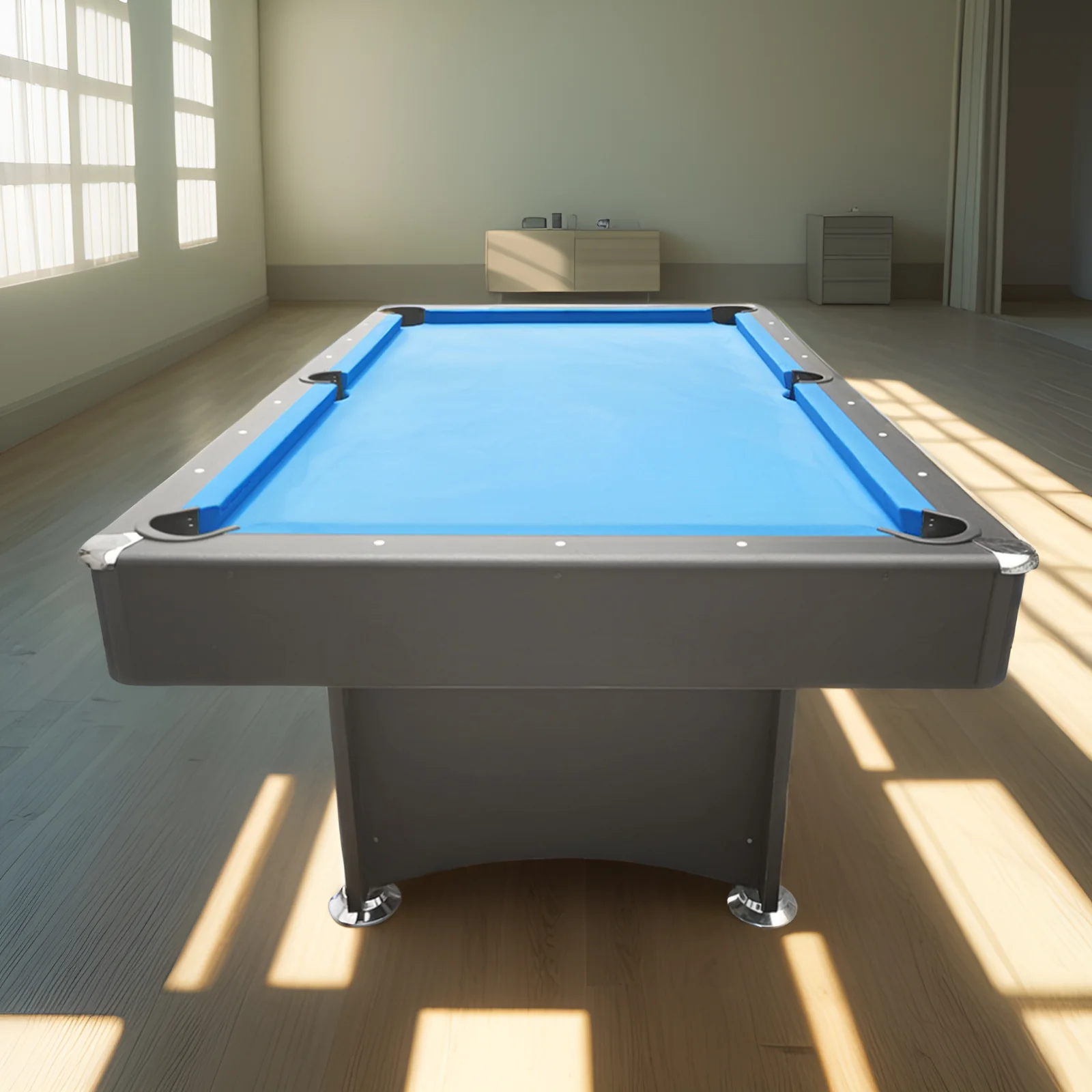 CUETIQ 7FT Modern Design Pool Table Snooker Billiard Table Black Frame With Free Accessories - Image 21