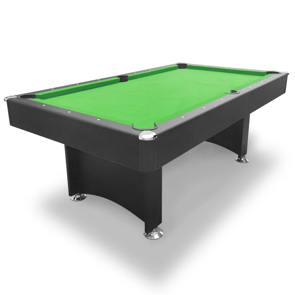CUETIQ 7FT Modern Design Pool Table Snooker Billiard Table Black Frame With Free Accessories - Image 3