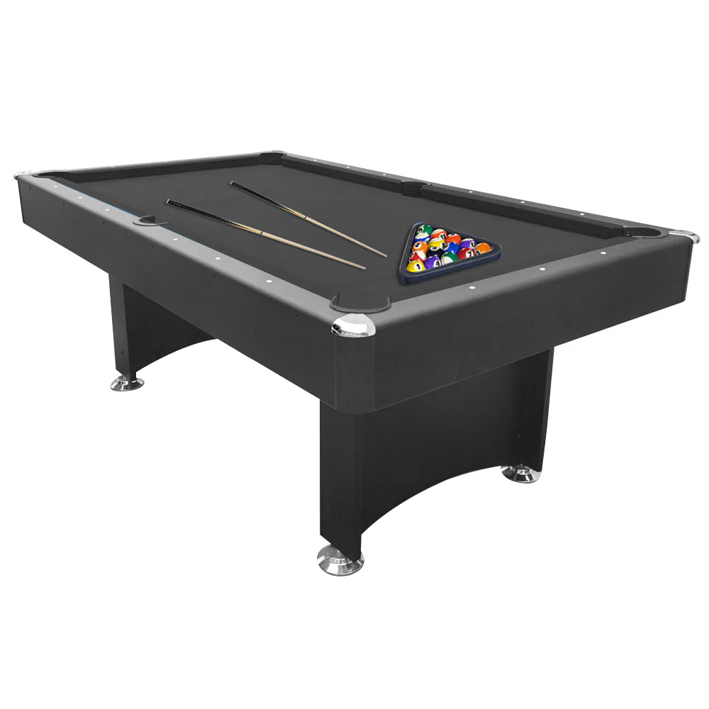 CUETIQ 7FT Modern Design Pool Table Snooker Billiard Table Black Frame With Free Accessories - Image 8