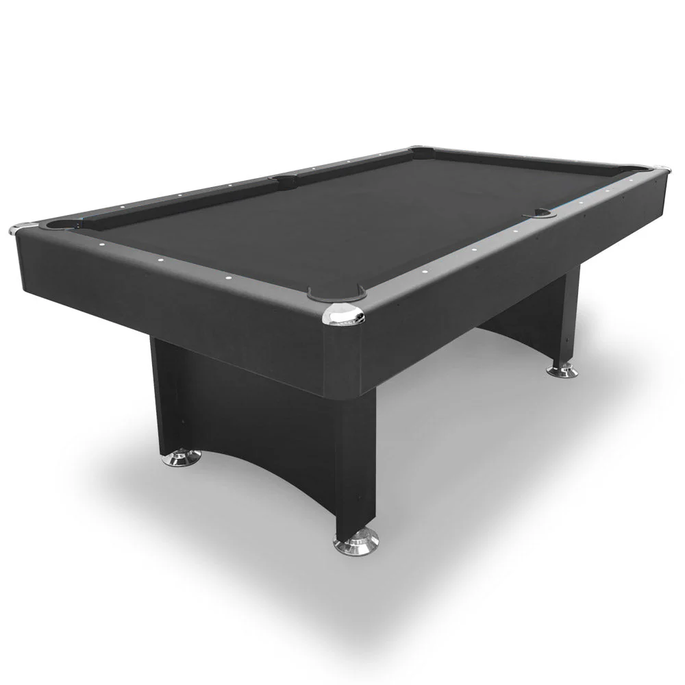 CUETIQ 7FT Modern Design Pool Table Snooker Billiard Table Black Frame With Free Accessories - Image 9