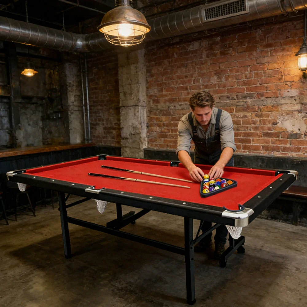 CUETIQ 7FT Foldable Pool Table Billiard Table Free Accessory For Small Room - Image 17