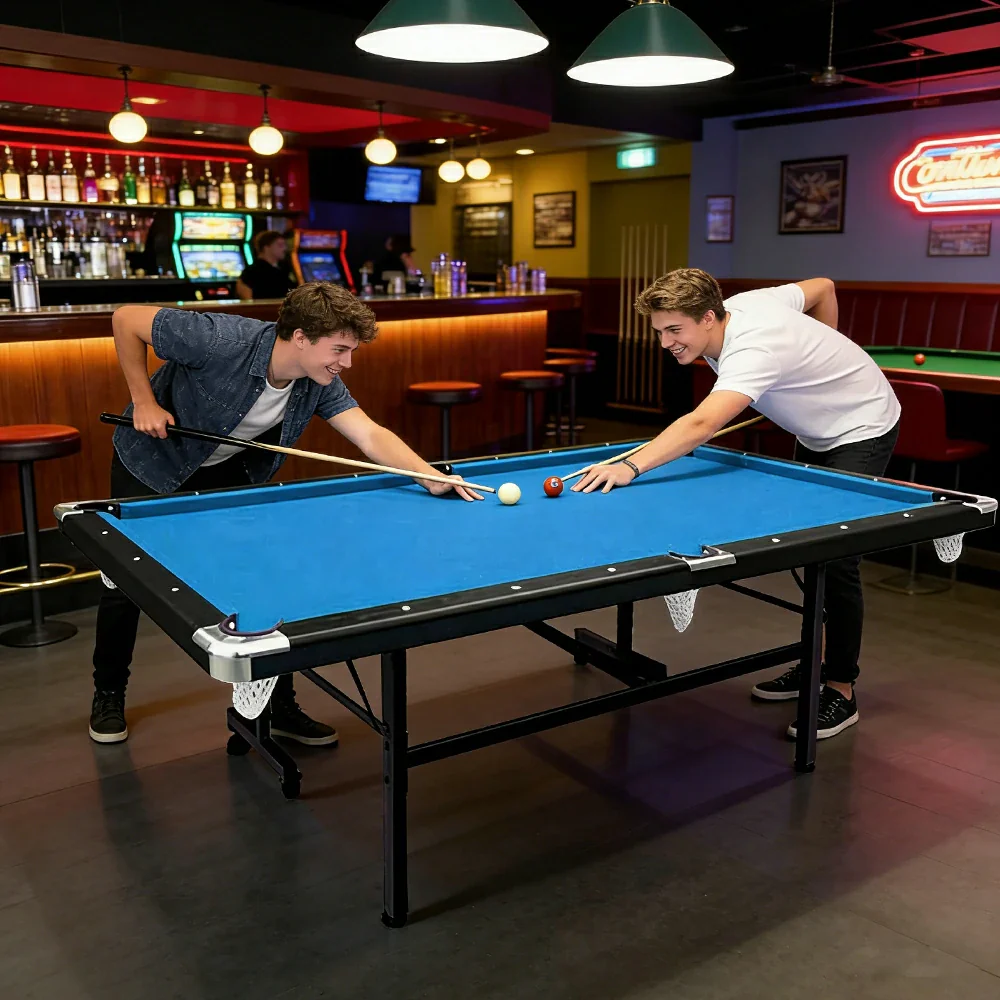 CUETIQ 7FT Foldable Pool Table Billiard Table Free Accessory For Small Room - Image 3