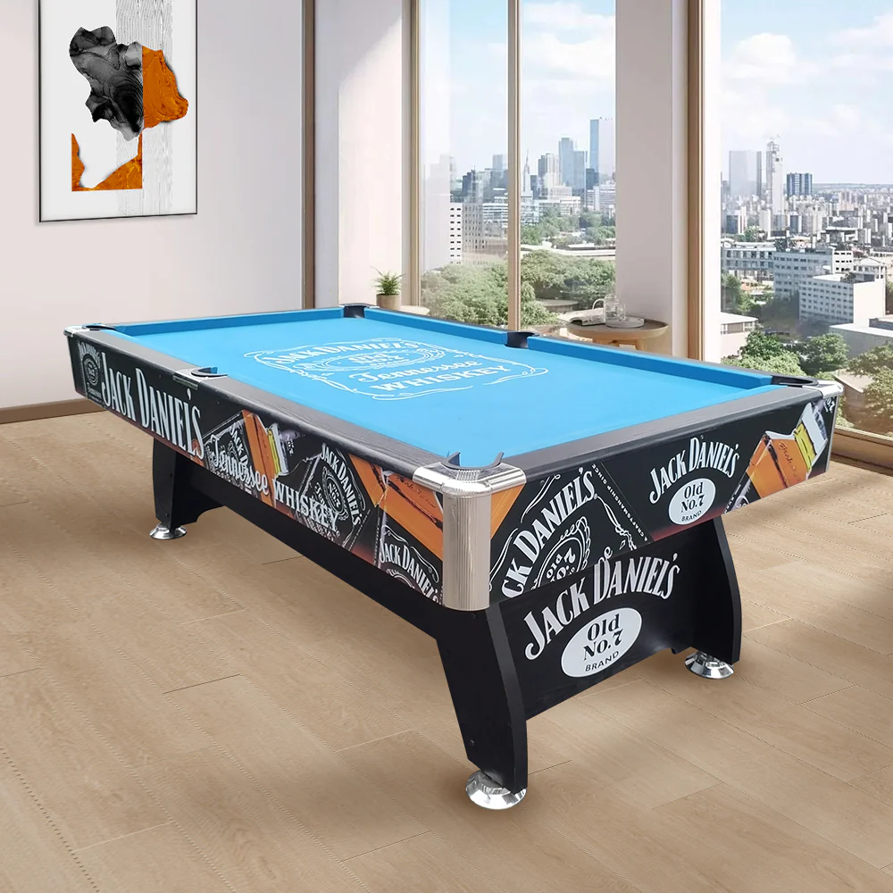 CUETIQ JD LOGO 7FT MDF Pool Snooker Billiards Table Free Accessory - Image 9