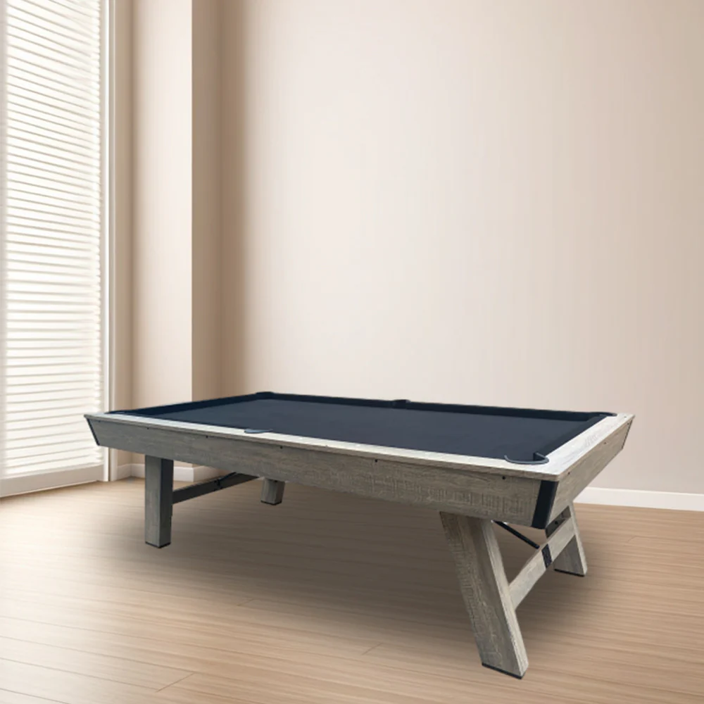 CUETIQ LM 7FT Billiards / MDF Pool / Snooker Table Black Felt Silver Mist Frame Free Gift - Image 3