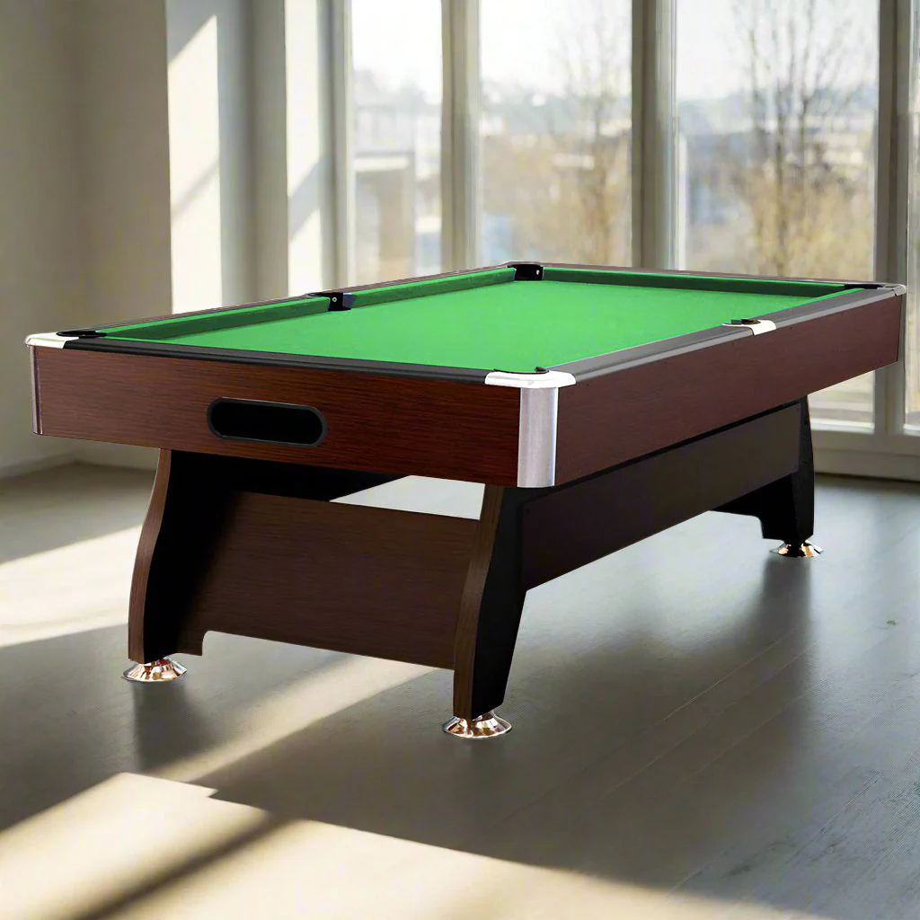 CUETIQ 7FT MDF Pool Snooker Billiard Table Accessories Pack Home Game Room Play (P004)-Walnut - Image 3