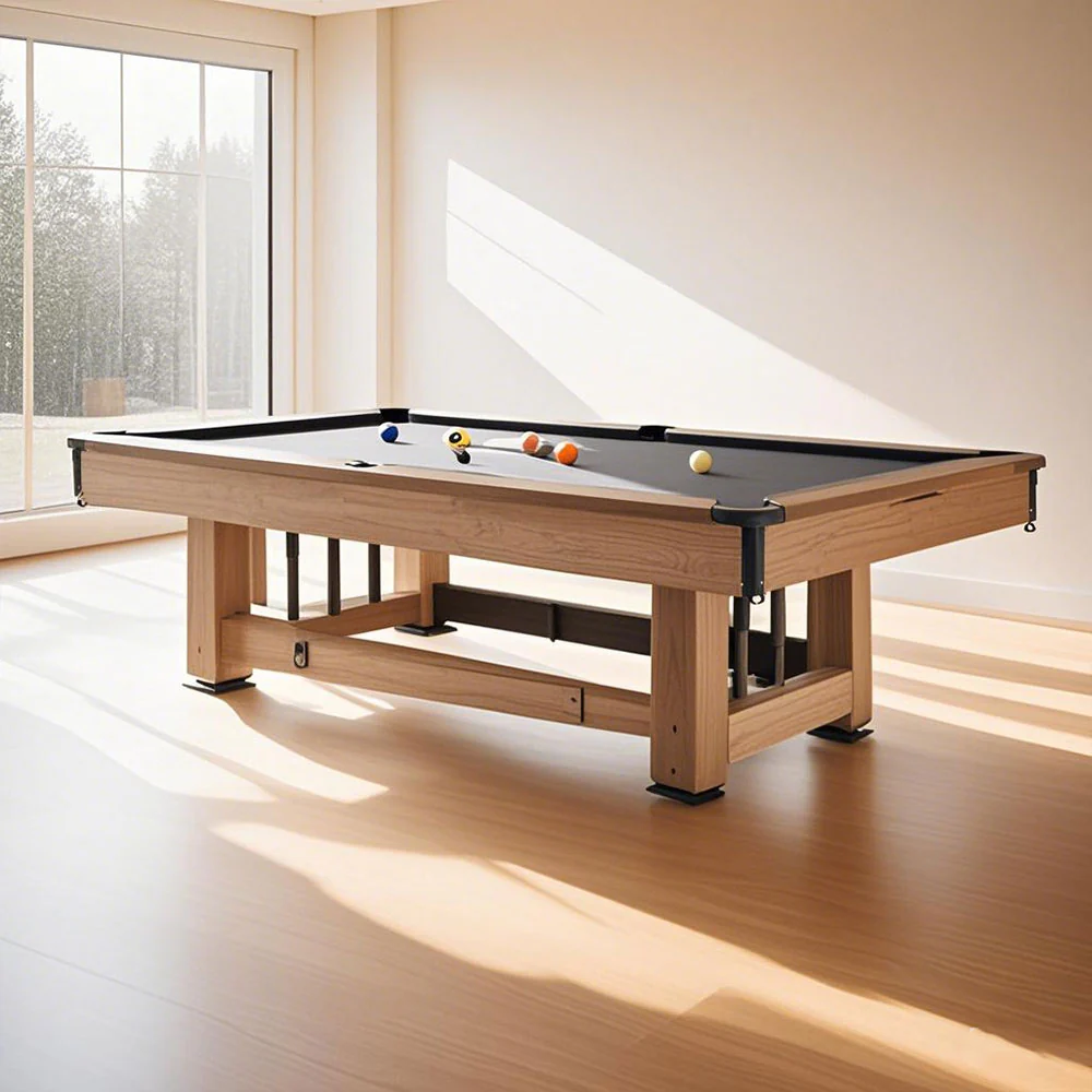 CUETIQ P054 8FT MDF Pool Table Billiard Table Wood Color - Image 4