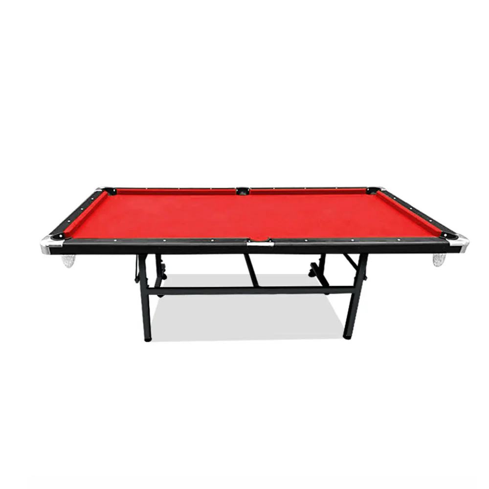 CUETIQ 8FT Foldable Pool Table Blue/Red/Green/Black Felt Billiard Table Free Accessory for Small Room - Image 20