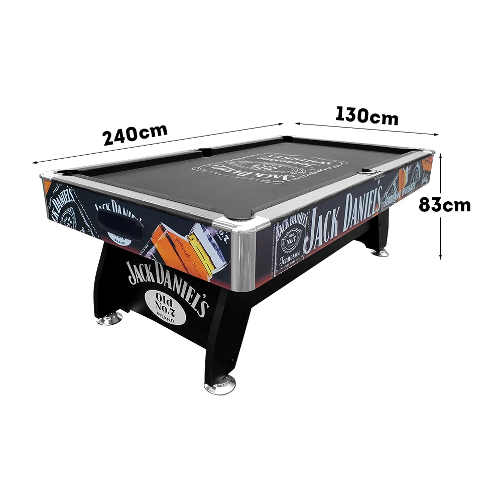 CUETIQ JD LOGO 8FT MDF Pool Snooker Billiards Table Free Accessory - Image 15