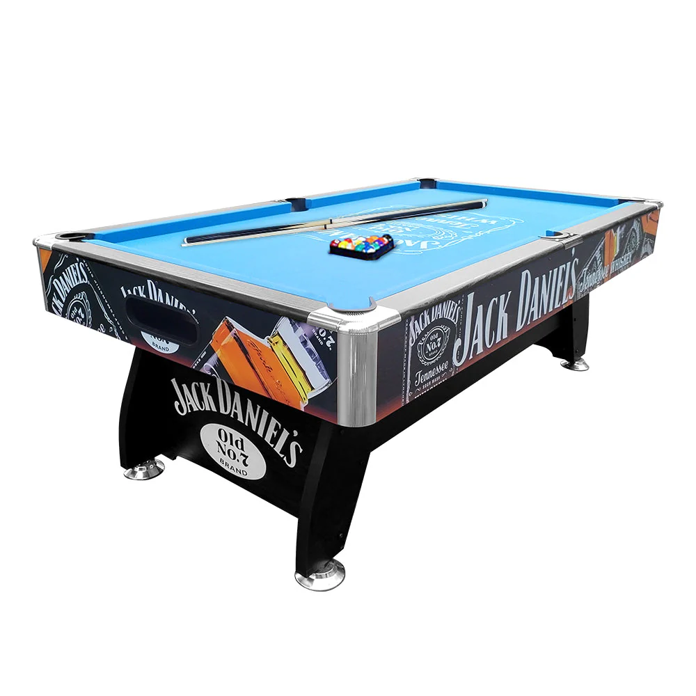 CUETIQ JD LOGO 8FT MDF Pool Snooker Billiards Table Free Accessory - Image 16